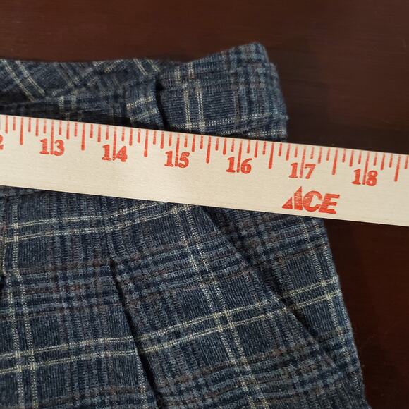 Express Wool Blend Plaid Pleated Mini Shorts Size 8 Newsboy Academia Preppy Y2K - Picture 8 of 10